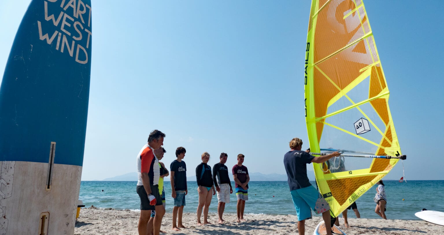 Windsurfing in Kos, Greece.